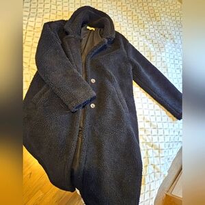 BP Black Teddy Bear Coat